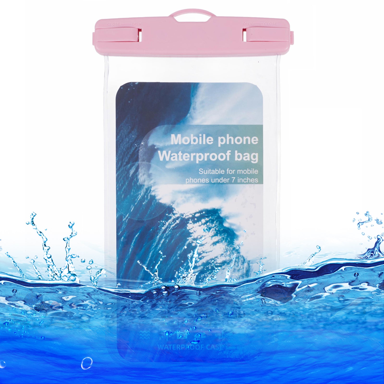 Waterproof Phone Pouch Case Holder for Under 6.5-inches Phone Underwater Clear Cellphone Dry Bag Waterproof Phone Pouch Case Holder for Under 6.5-inches Phone Underwater Clear Cellphone Dry Bag